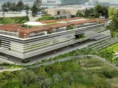 Fakulteta za zdravje, nov prizidek, render zmagovalnega načrta