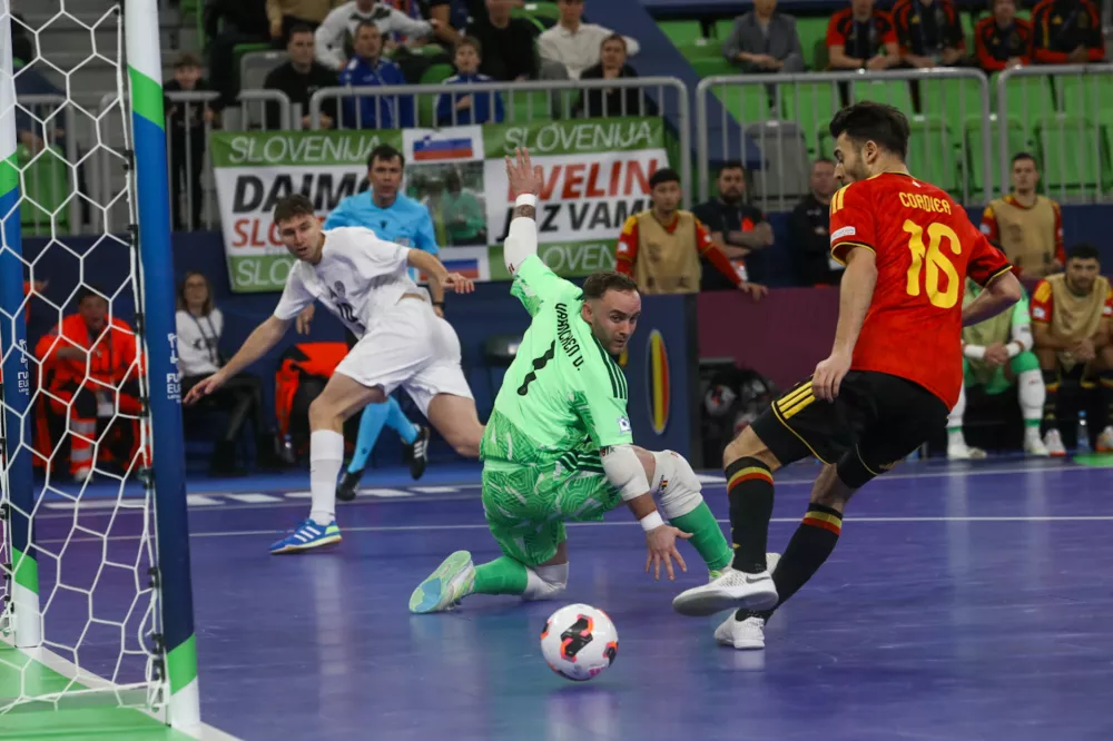 Slovenija - Belgija26.1.2026 - UEFA Futsal Euro 2026 LjubljanaFoto: Luka Cjuha