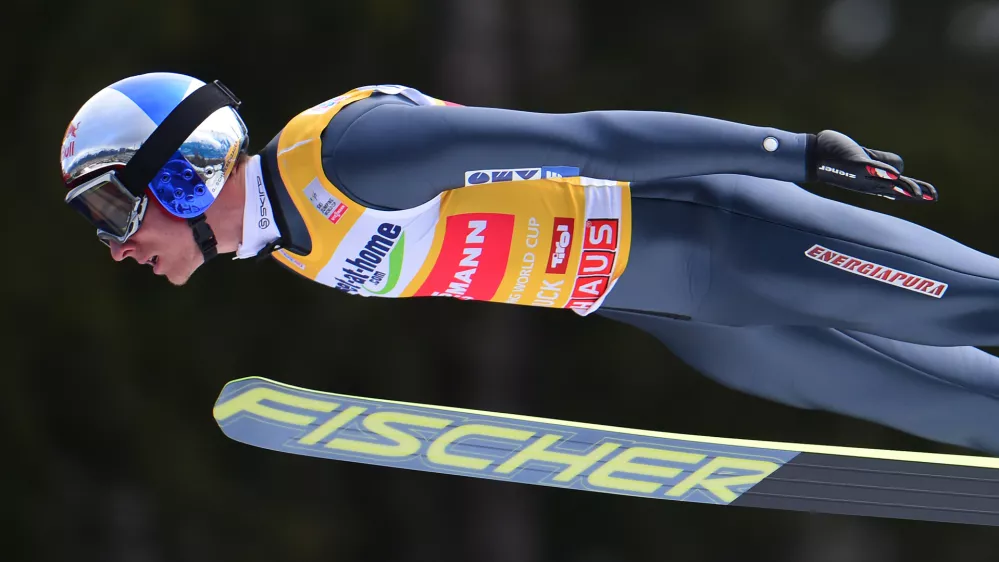 Austria's Gregor Schlierenzauer soars through the air during the trial jump at the third stage of the four hills ski jumping tournament in Innsbruck, Austria, Thursday, Jan. 3, 2013. (AP Photo/Kerstin Joensson)