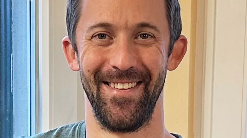 This photo provided by Kendall Seymour shows Seymour on Jan. 21, 2025, in Croatia. (Kendall Seymour via AP)