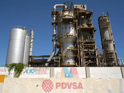 Installations at the El Palito refinery of Venezuelan state oil company PDVSA, after the National Assembly approved a major reform of the country's main oil law, in Puerto Cabello, Venezuela, January 22, 2026. REUTERS/Gaby Oraa