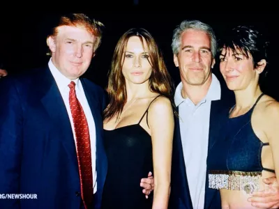 Trump z Melanio Knauss, Epsteinom in Ghislaine Maxwell&nbsp;&nbsp;/ Foto: Profimedia