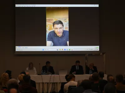 Andraž Vehovar31.1.2026 - Volilna skup&scaron;čina Kolesarske zveze Slovenije KZSFoto: Nik Erik Neubauer