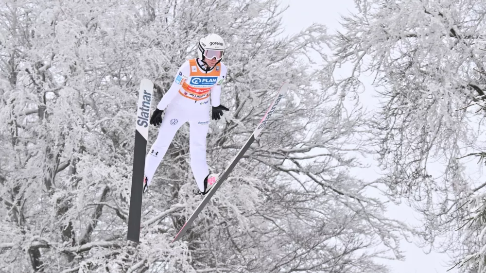 31 January 2026, Hesse, Willingen: Slovenia's Nika Prevc competes in the women's Large Hill competition of the FIS Ski Jumping World Cup FIS Ski Jumping World Cup in Willingen. Photo: Swen Pf&ouml;rtner/dpa