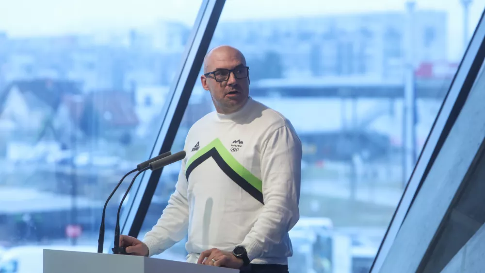  - Blaž Perko, vodja reprezetance,- 27.01.2026. - Novinarska konferenca Olimpijskega komiteja Slovenije z uradno predstavitvijo reprezentance za nastop na olimpijskih igrah 2026 v Italiji.//FOTO: Bojan Velikonja
