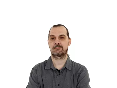 Gregor ButalaZA ONLINE - Redakcija Dnevnik 2024 - portreti za komentarje in kolumne - kolumnisti - komentatorji &ndash; novinarji - portret //FOTO: Luka Cjuha