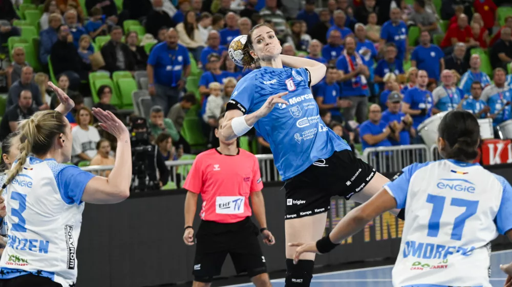 Ana Gros12.10. 2024 Krim Mercator - CSM Bukare&scaron;ta, evropska liga prvakinjFoto: Nik Erik Neubauer