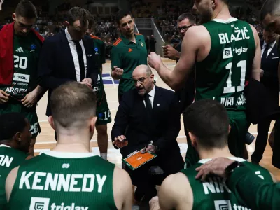 - Zvezdan Mitrović, trener,- 20.01.2026. - Ko&scaron;arka Cedevita Olimpija - Cluj-Napoca v 15. krogu evropskega pokala.//FOTO: Bojan Velikonja