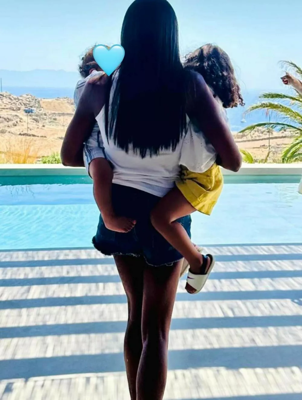 27-8-2024Naomi Campbell Says She Is 'Blessed' as She Shares Rare Photo with Her Two Kids by the Pool,Image: 901858313, License: Rights-managed, Restrictions:, Model Release: no