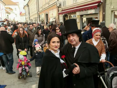 France Pre&scaron;eren- 08.02.2019 &ndash; Kulturni praznik Pre&scaron;ernov dan - Pre&scaron;ernov smenj Kranj - //FOTO: Luka Cjuha.