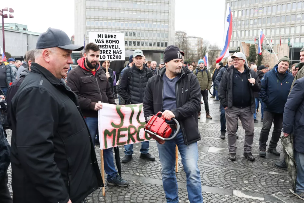 06.02.2025. protest kmetov. Foto: Bojan Velikonja