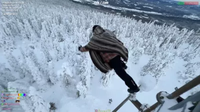 Ob odskoku &hellip; / Foto: Zajem Zaslona/twitch