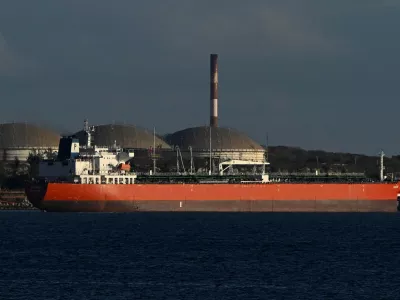 Cuban-flagged tanker Sandino docks at the Matanzas terminal, Matanzas, Cuba, February 10, 2026. REUTERS/Norlys Perez