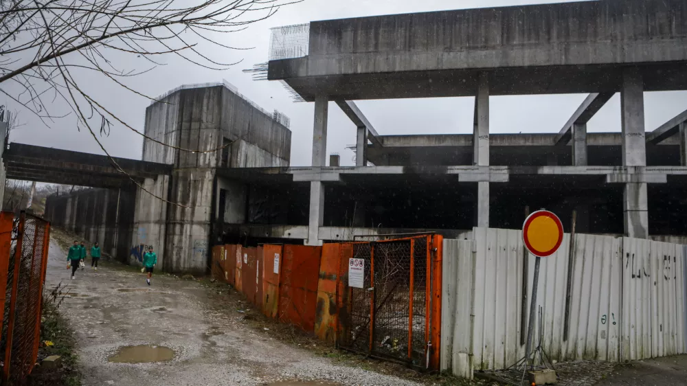 12.2.2026 - Stožice - &Scaron;portni park - nedokončani del Stožic - nakupovalno sredi&scaron;čeFoto: Luka Cjuha