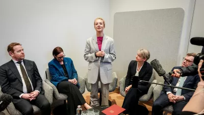 Yulia Navalnaya, human rights activist and wife of Russian opposition leader Alexei Navalny, gives a press statement on the death and circumstances of her husband's death on the sidelines of the Munich Security Conference in Munich, Germany, Saturday Feb. 14, 2026. (Kay Nietfeld/dpa via AP)