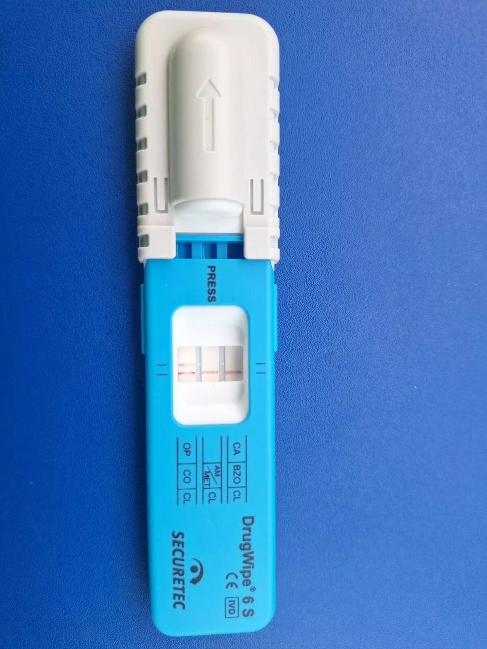 Pozitivni test na kokain. Foto: PU Celje