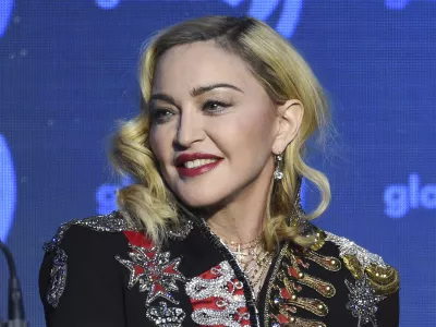 FILE - Madonna appears at the 30th annual GLAAD Media Awards in New York on May 4, 2019, in New York.. (Photo by Evan Agostini/Invision/AP, File)