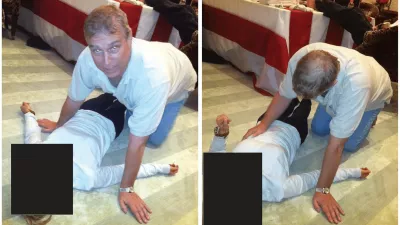 Britain's Prince Andrew kneels over a female in a combination of images released by the Department of Justice in Washington, D.C., U.S., on January 30, 2026 as part of a new trove of documents from its investigations into the late financier and convicted sex offender Jeffrey Epstein. U.S. Justice Department/Handout via REUTERS  THIS IMAGE HAS BEEN SUPPLIED BY A THIRD PARTY. REDACTED AREAS FROM SOURCE. THIS PICTURE WAS PROCESSED BY REUTERS TO ENHANCE QUALITY. UNPROCESSED VERSIONS HAVE BEEN PROVIDED SEPARATELY.