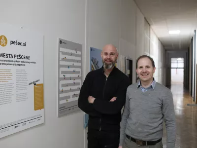 - 12.02.2026. - Urban Jeriho in Aidan Cerar, predstavnika In&scaron;tituta Ipop.//FOTO: Bojan Velikonja