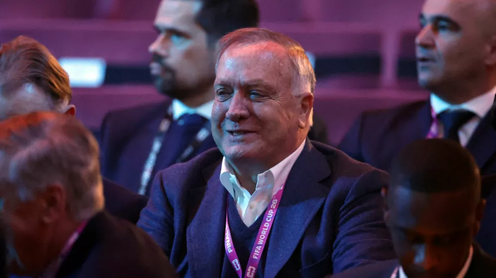FILE PHOTO: Soccer Football - FIFA World Cup 2026 - FIFA World Cup 2026 Draw - John F. Kennedy Center for the Performing Arts, Washington, D.C., U.S. - December 5, 2025 Curacao coach Dick Advocaat inside the venue before the FIFA World Cup 2026 Draw Pool via REUTERS/Dan Mullan/File Photo