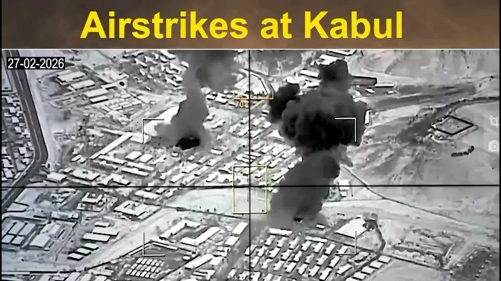 Smoke rises following what Pakistani and Taliban officials say are Pakistani strikes, in Kabul, Afghanistan, in this still image taken from video released February 27, 2026.  Pakistani security forces/Handout via REUTERS  THIS IMAGE HAS BEEN SUPPLIED BY A THIRD PARTY. IMAGE OVERLAY FROM SOURCE. TPX IMAGES OF THE DAY    VERIFICATION: - Road layout and position of buildings matched satellite imagery - Shape of the mountains matched topography mapping - Date not verified - Pakistani ministry of information and broadcasting said on a Facebook post on February 26 (Thursday) they had struck targets in multiple locations in Afghanistan - Taliban spokesman Zabihullah Mujahid wrote on X on February 27 (Friday) that airstrikes were carried out in Kabul - No older versions of the video were found online upon checking
