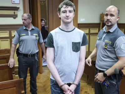 - 26.07.2024 - obtoženi Peter Kobal, napad na uradno osebo //FOTO: Jaka Gasar