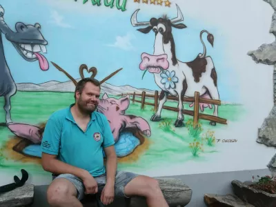 Aljaž Bevk, kmet in gostinec, lastnik Turistične kmetije &Scaron;iroko, Tolminski Lom, Posočje / Foto: Nata&scaron;a Bucik Ozebek