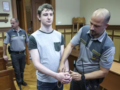 - 26.07.2024 - obtoženi Peter Kobal, napad na uradno osebo //FOTO: Jaka Gasar