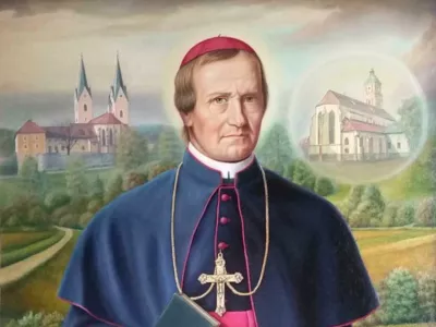 V Cerkvi po beatifikaciji Antona Martina Slom&scaron;ka leta 1999 verniki praznujejo Slom&scaron;kovo nedeljo. / Foto: arhiv Nad&scaron;kofije Maribor