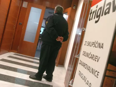 Skup&scaron;čina - delničarji Zavarovalnica Triglav, odločali o pripojitvi Triglav finančna družba k Zavarovalnici Triglav, pripojitvi nasprotuje zdravstvena zavarovalnica Vzajemna, varnost - varovanje, //FOTO: Bojan Velikonja  OPOMBA: ZA OBJAVO V ČASOPISU DNEVNIK