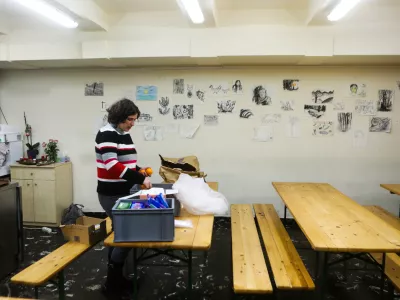 Dnevni center za brezdomce in zaveti&scaron;če - Dru&scaron;tvo prostovoljcev Vincencijeve zveze dobrote -- 05.12.2019 &ndash; Plečnikov podhod Kongresni trg - //FOTO: Bojan Velikonja