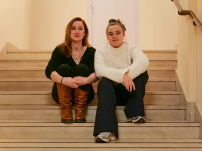 Ko je igralka in soscenaristka Ruth Becquart (na levi) na avdiciji videla Tesso Van den Broeck (na desni), je takoj vedela, da so na&scaron;li svojo Julie. Foto: Kolja Kragelj