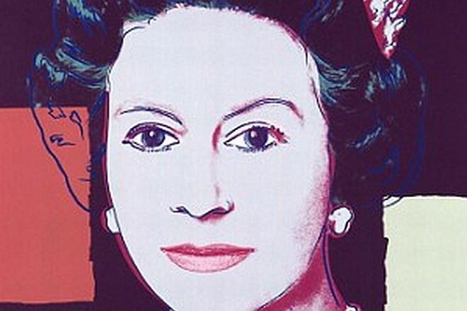 Britanska kraljica, kakor jo je videl umetnik Andy Warhol.