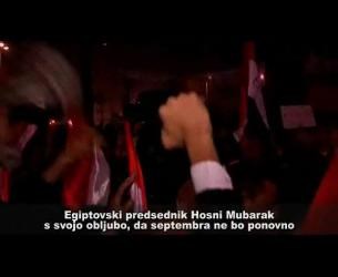 Egiptovski predsednik Hosni Mubarak je včeraj zvečer Egipčanom po televiziji sporočil, da je pripravljen odstopiti, ampak...