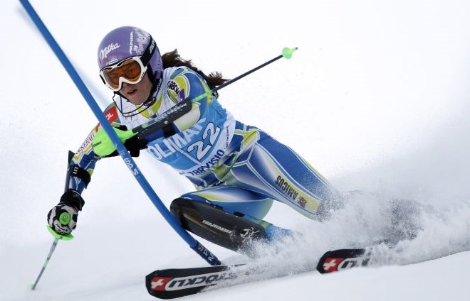 Z odličnim slalomskim nastopom pa si je zagotovila zmago v superkombinaciji.
