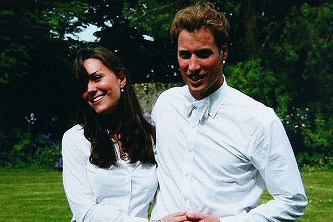 Kate Middleton in princ William na dan, ko sta diplomirala na univerzi St. Andrews.