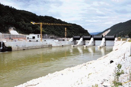 Gradbišče hidroelektrarne Krško