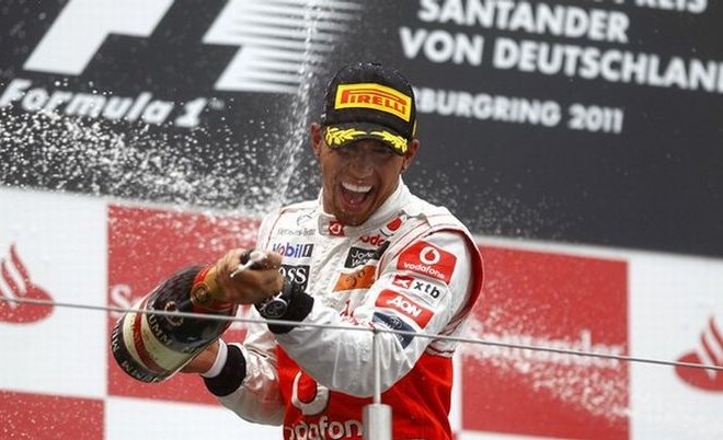 Lewis Hamilton je na Nürburgringu slavil drugo letošnjo zmago.