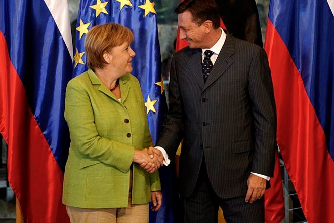 Angela Merkel in Borut Pahor.
