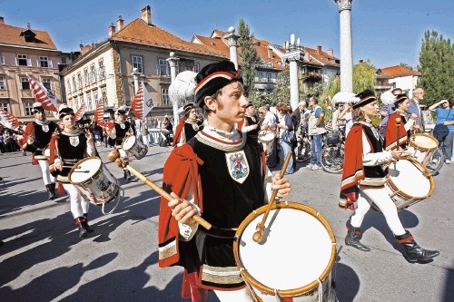 S sobote na nedeljo je zgodovina preskočila nekaj sto let in Ljubljančani so se  znašli v srednjem veku.