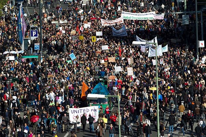 Protesti v Berlinu.
