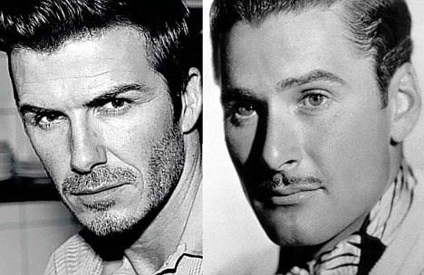 Stilsko dovršeno: David Beckham in Errol Flynn.