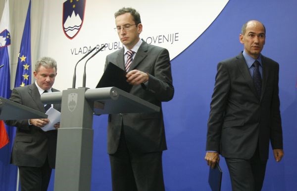 Vizjak, Turk in Janša.