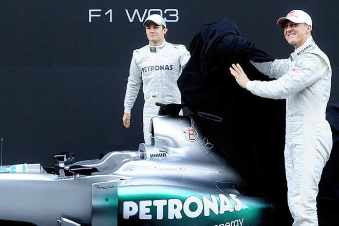 Foto: Dirkalnik za novo sezono je predstavilo tudi moštvo Mercedes
