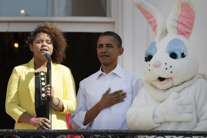 Obama in velikonočni zajec