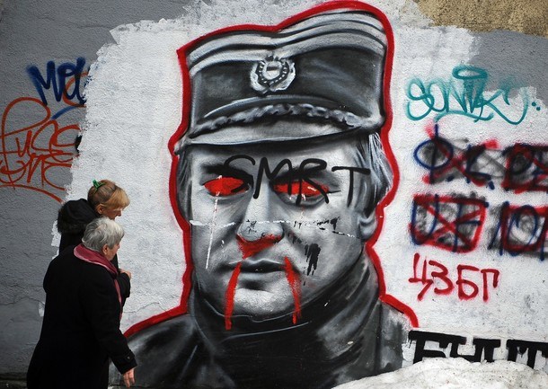 Grafit Ratka Mladića v Beogradu