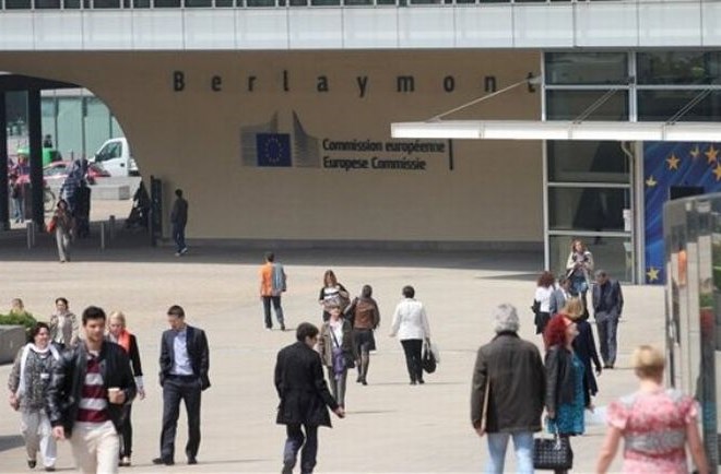Stavba Evropske komisije v Bruslju.
