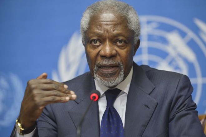 Posebni odposlanec Združenih narodov in Arabske lige Kofi Annan.