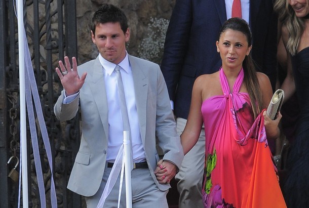 Lionel Messi in njegovo dekle Antonella Roccuzz