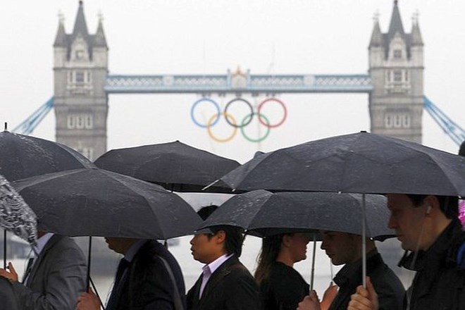 Na OI v Londonu ne bo šlo brez dežja.